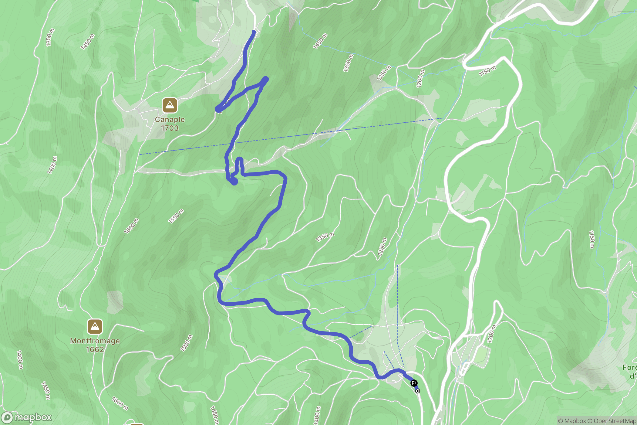 Col de Porte, Sarcenas: routekaart voor buitenactiviteiten - France