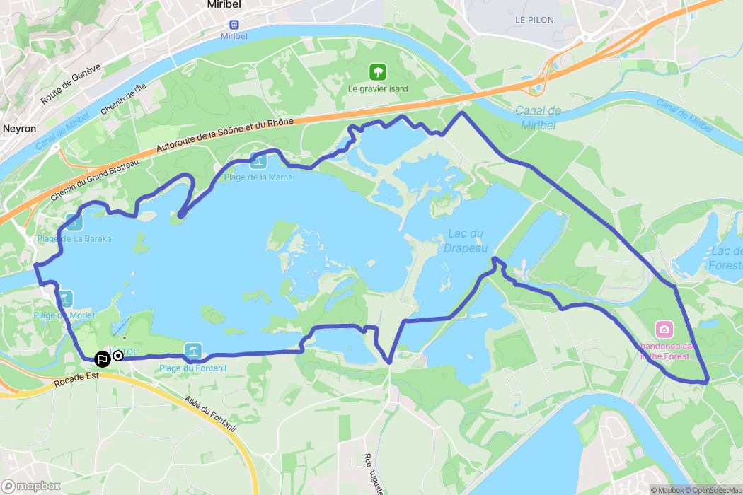 Miribel, Lyon: routekaart voor buitenactiviteiten - France