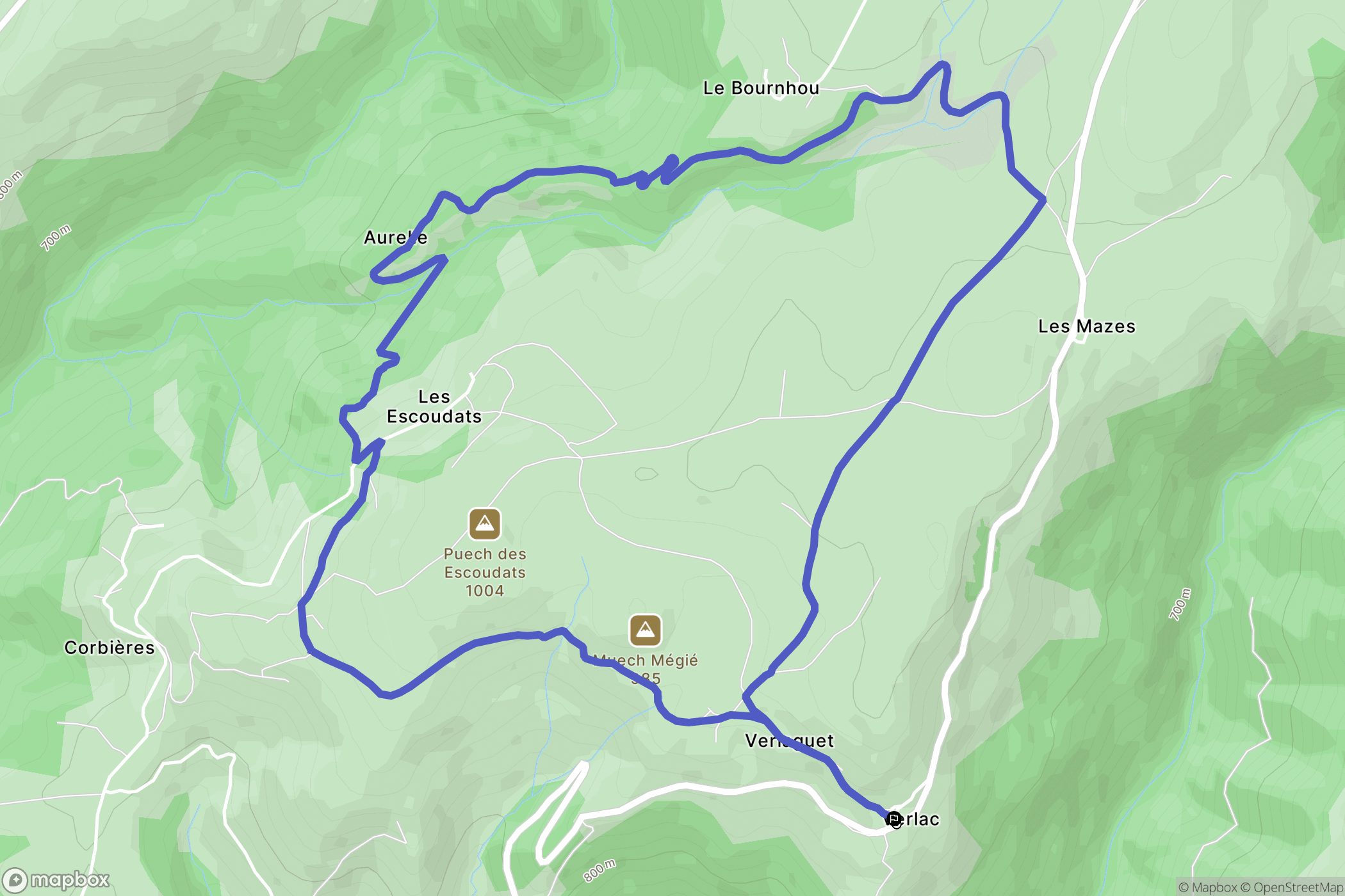 Verlac: routekaart voor buitenactiviteiten - France