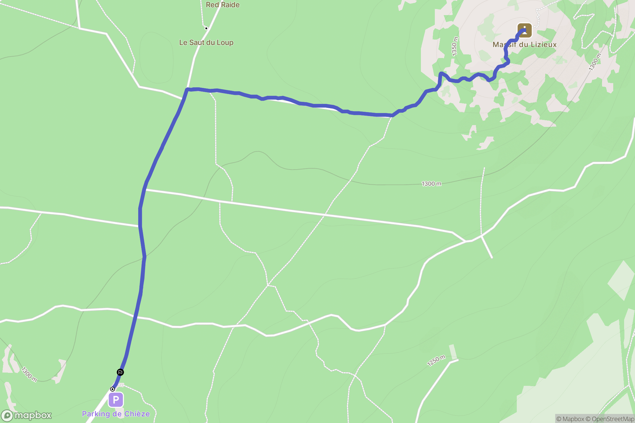 Montbuzat, Mazet-Saint-Voy: routekaart voor buitenactiviteiten - France