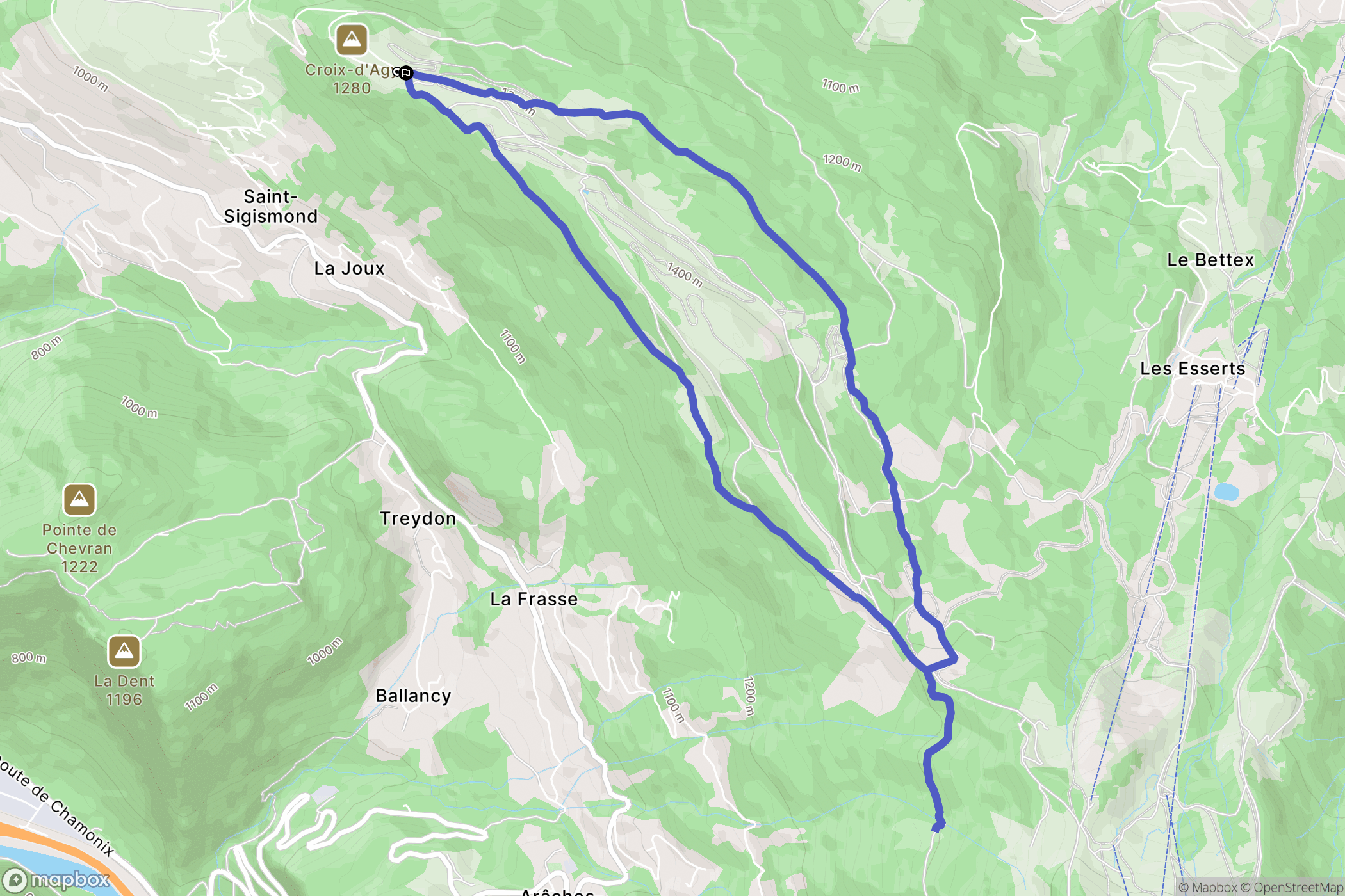 Saint-Sigismond, Cluses: routekaart voor buitenactiviteiten - France