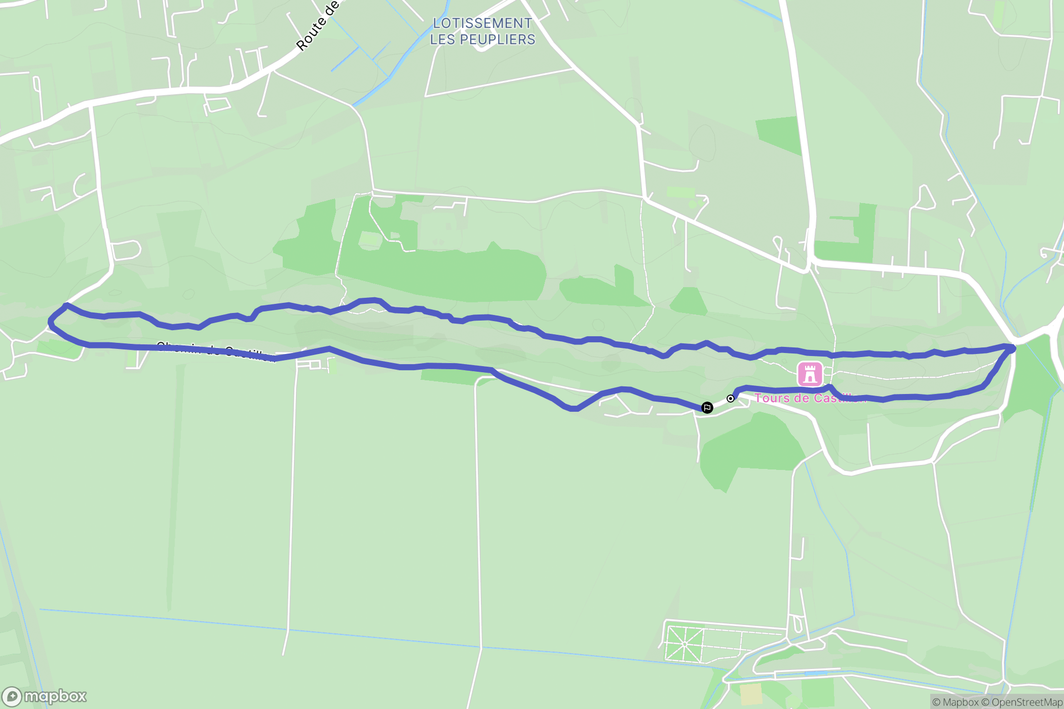 Paradou, Maussane-les-Alpilles : carte du parcours de randonnée - France