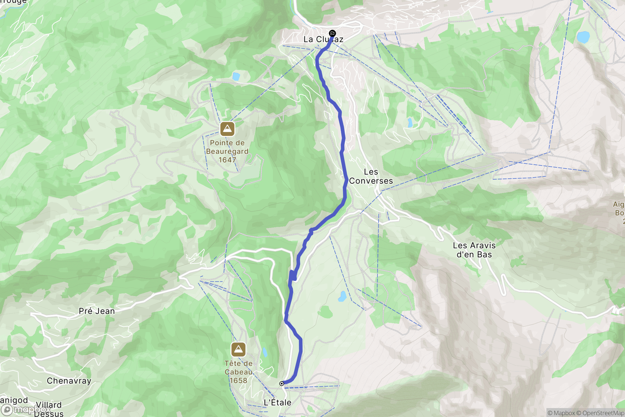 La Clusaz: routekaart voor buitenactiviteiten - France