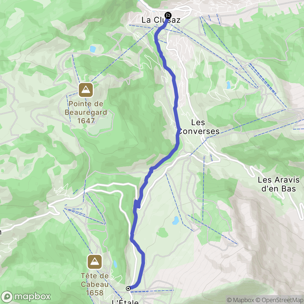 La Clusaz: routekaart voor buitenactiviteiten - France