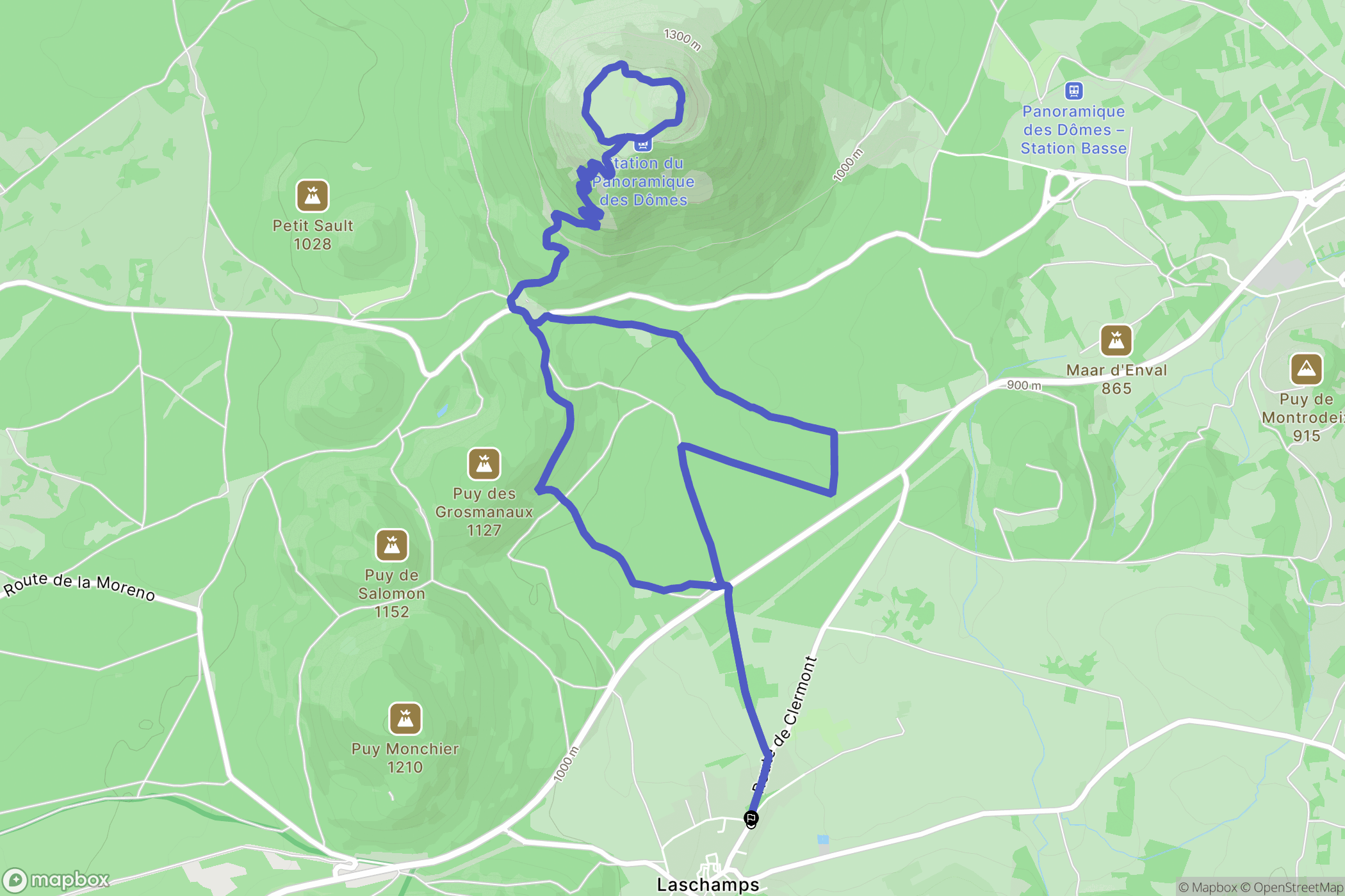 Laschamps: routekaart voor buitenactiviteiten - France