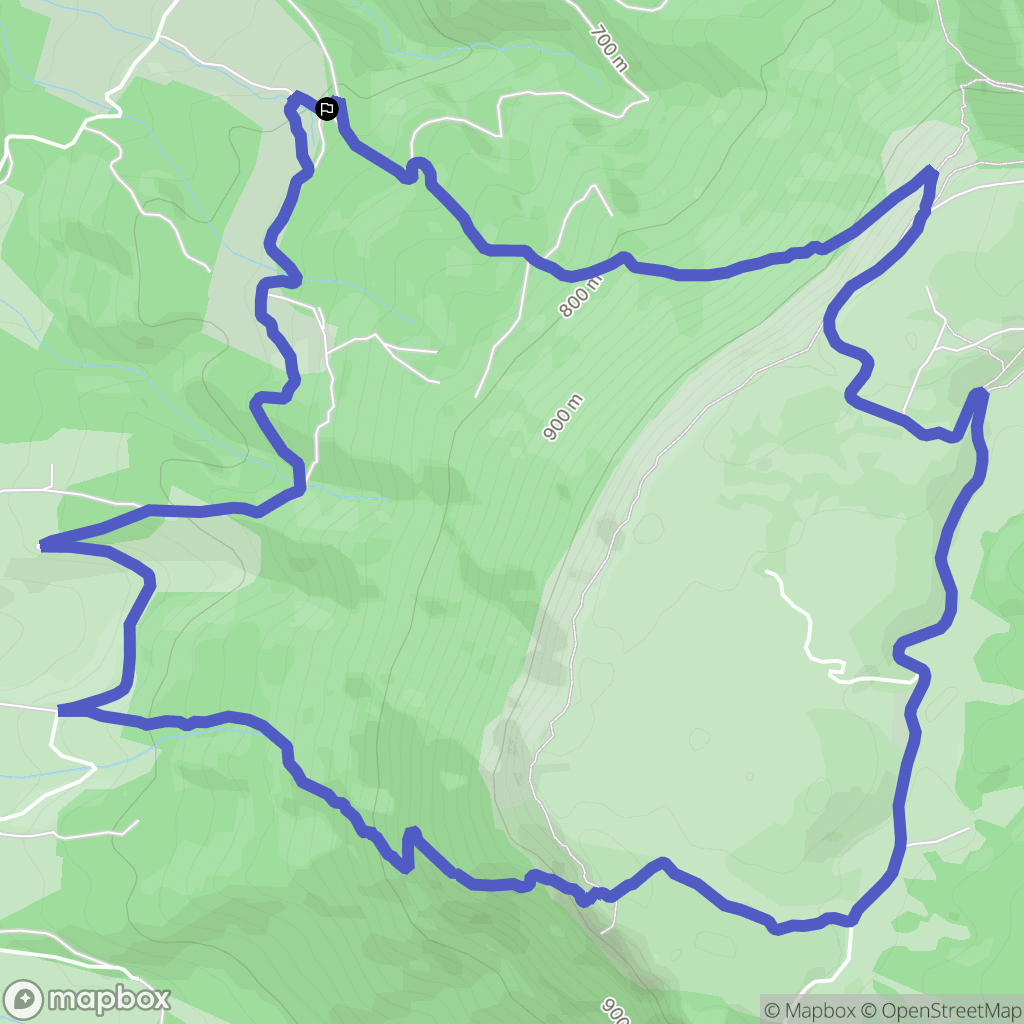Peyrus : carte du parcours de randonnée - France