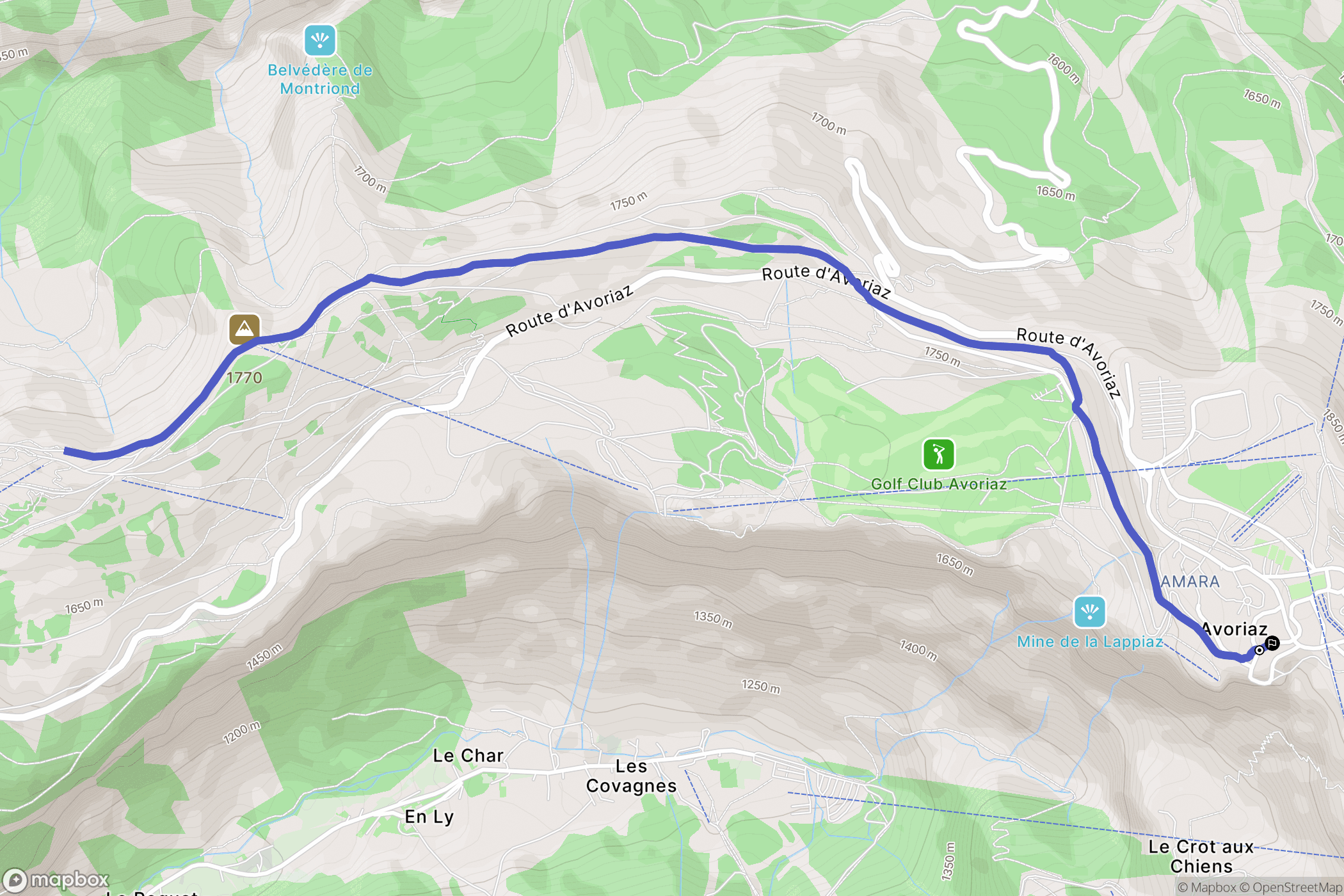 Avoriaz: routekaart voor buitenactiviteiten - France