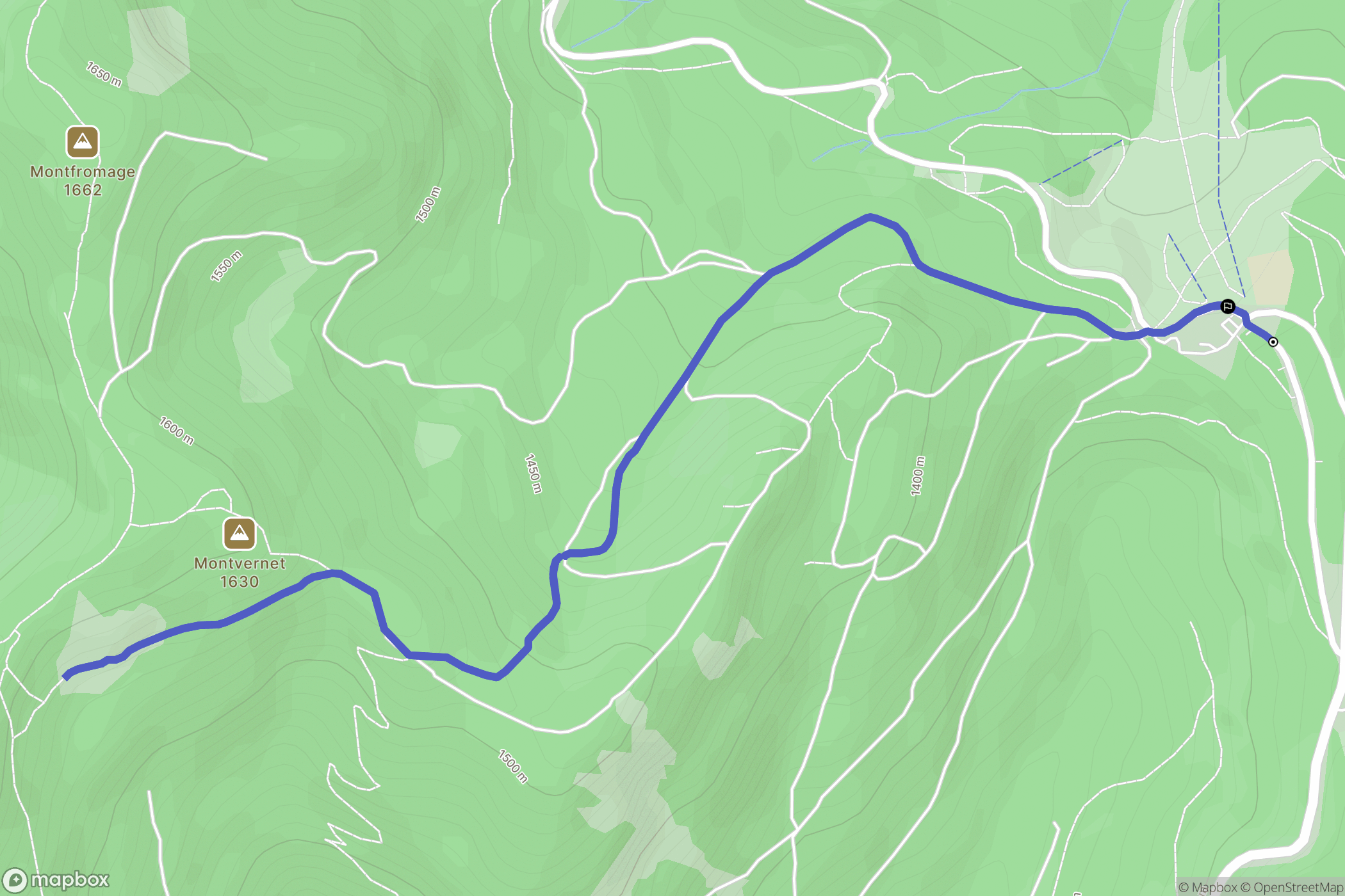 Col de Porte, Sarcenas: routekaart voor buitenactiviteiten - France