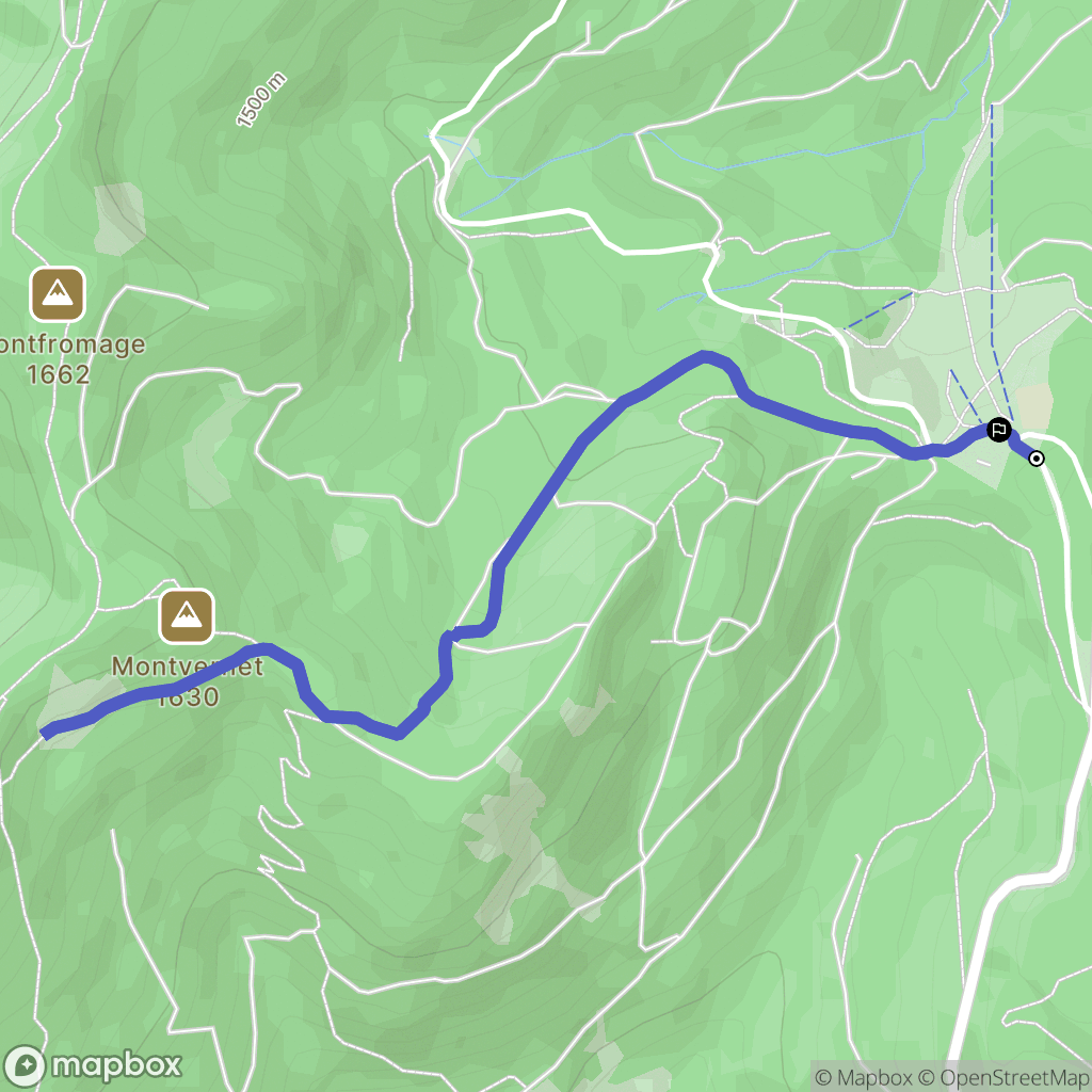 Col de Porte, Sarcenas: routekaart voor buitenactiviteiten - France