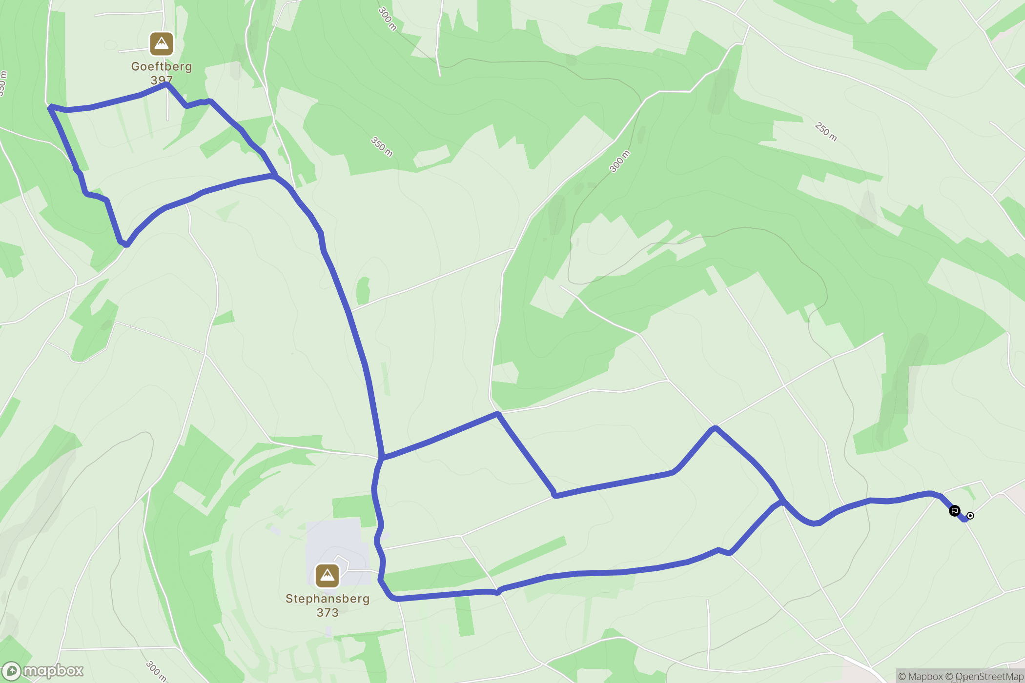 Nordheim, Strasbourg : carte du parcours de randonnée - France