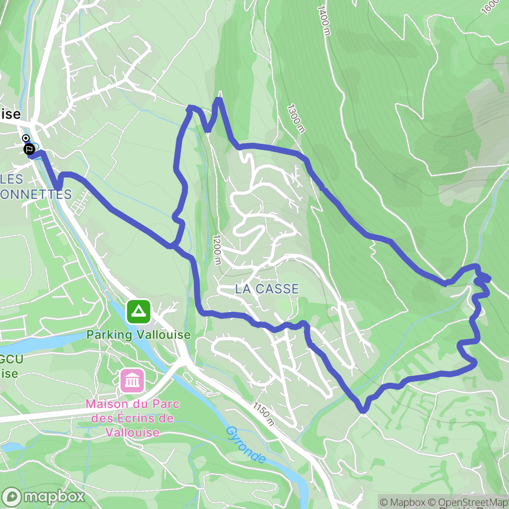 Vallouise: routekaart voor buitenactiviteiten - France