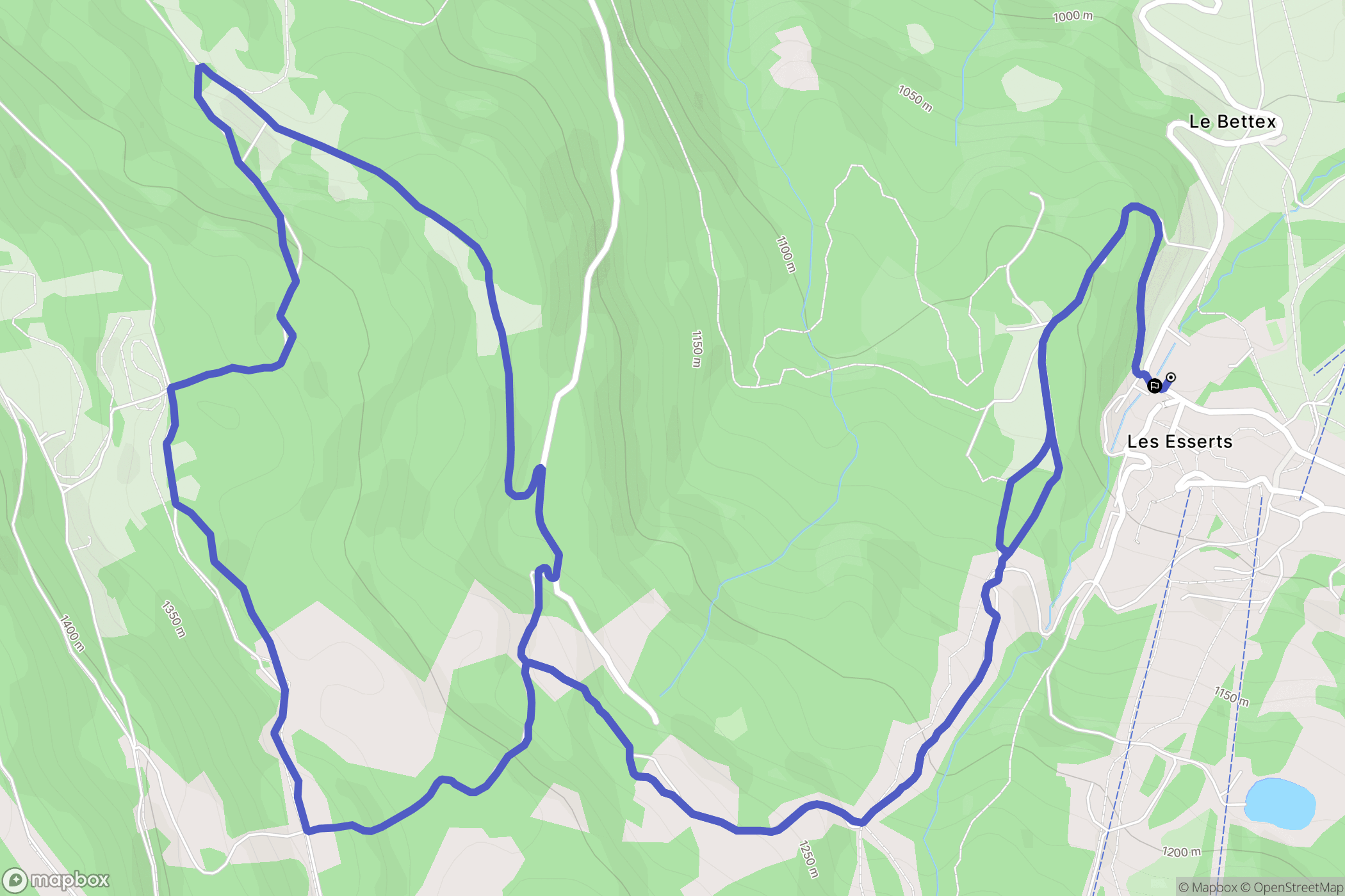 Les Esserts: routekaart voor buitenactiviteiten - France