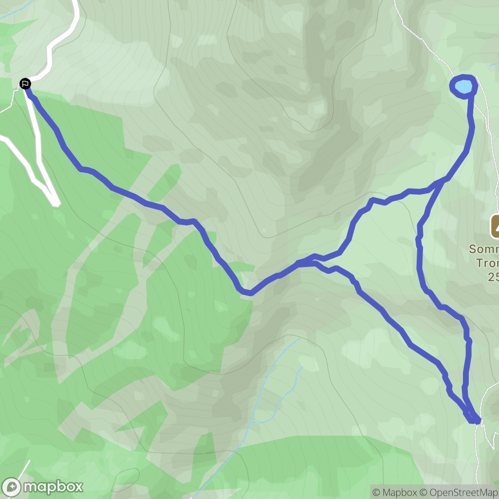 La chalp : carte du parcours de randonnée - France