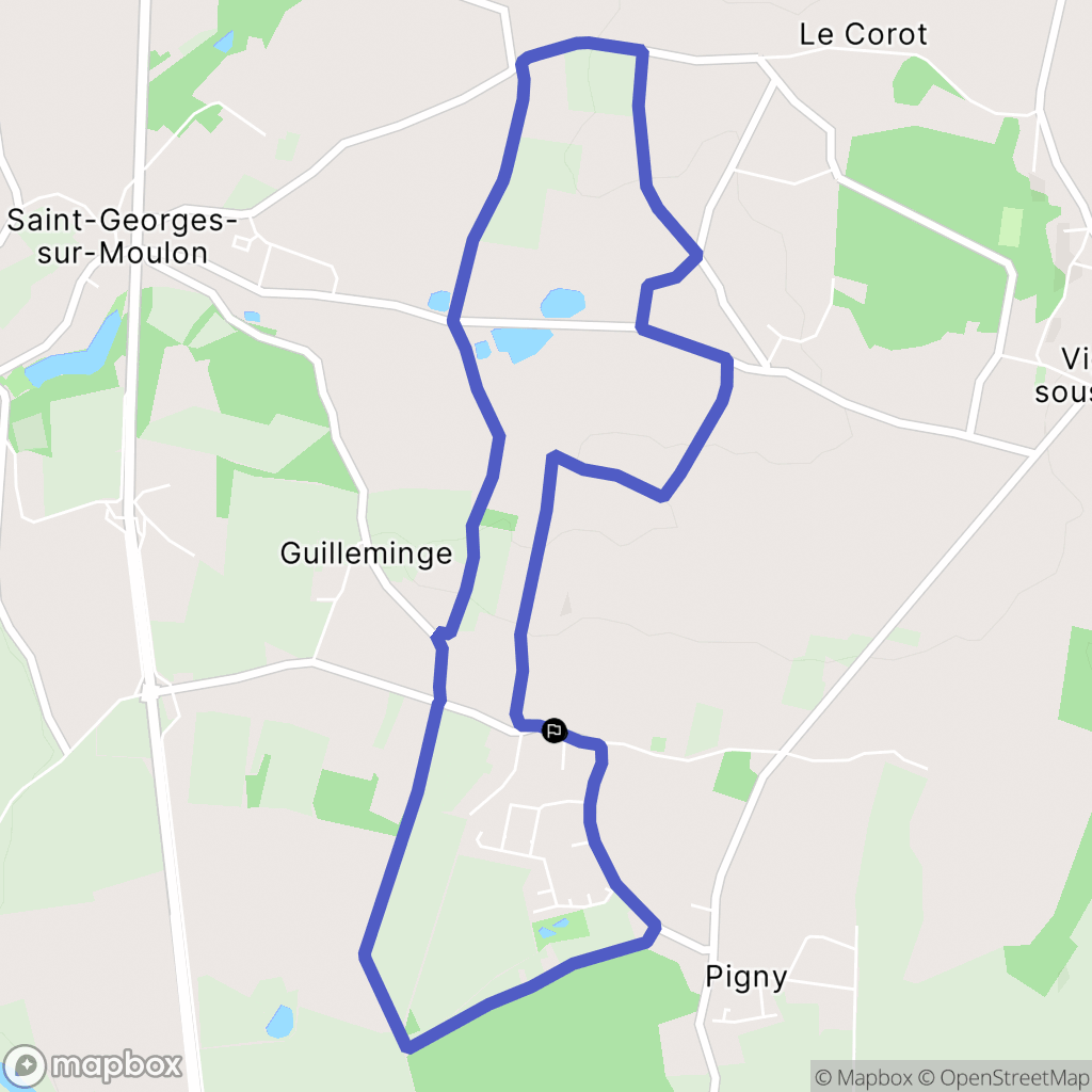 Pigny,Bourges: routekaart voor buitenactiviteiten - France