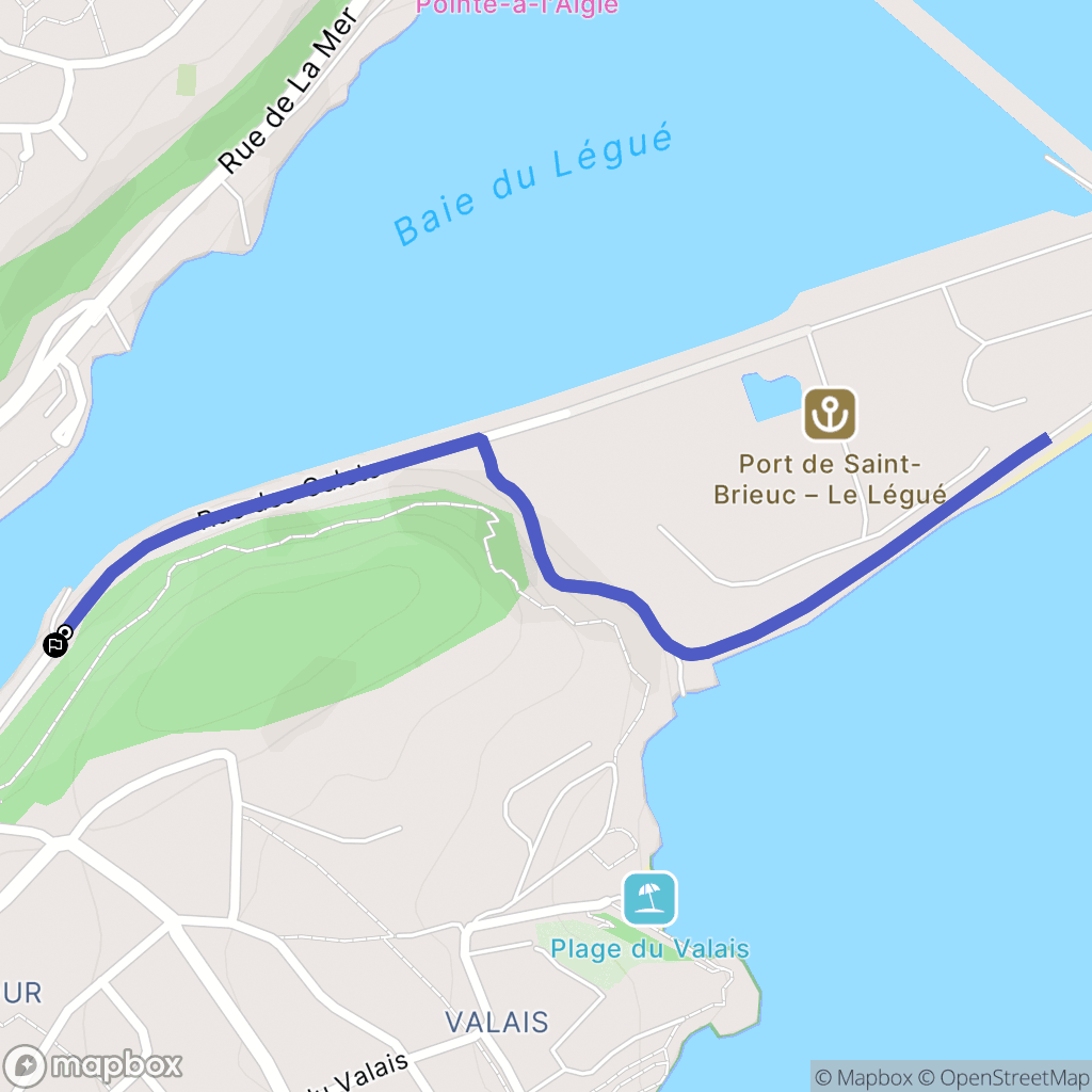 Cesson : carte du parcours de randonnée - France