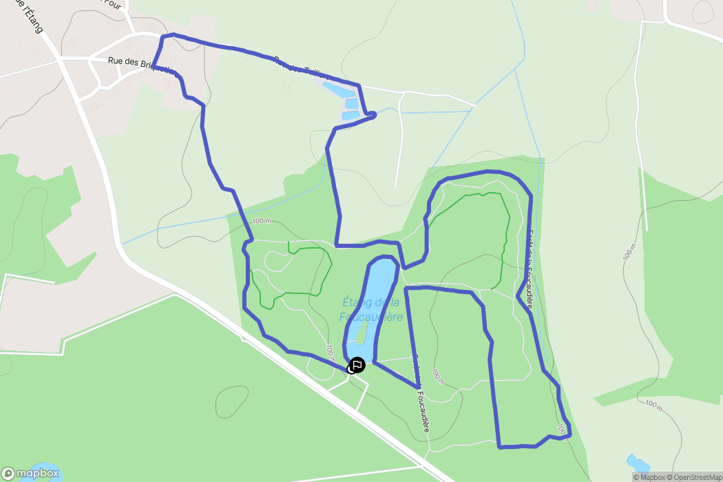 Saint-Laurent des Autels : carte du parcours de randonnée - France