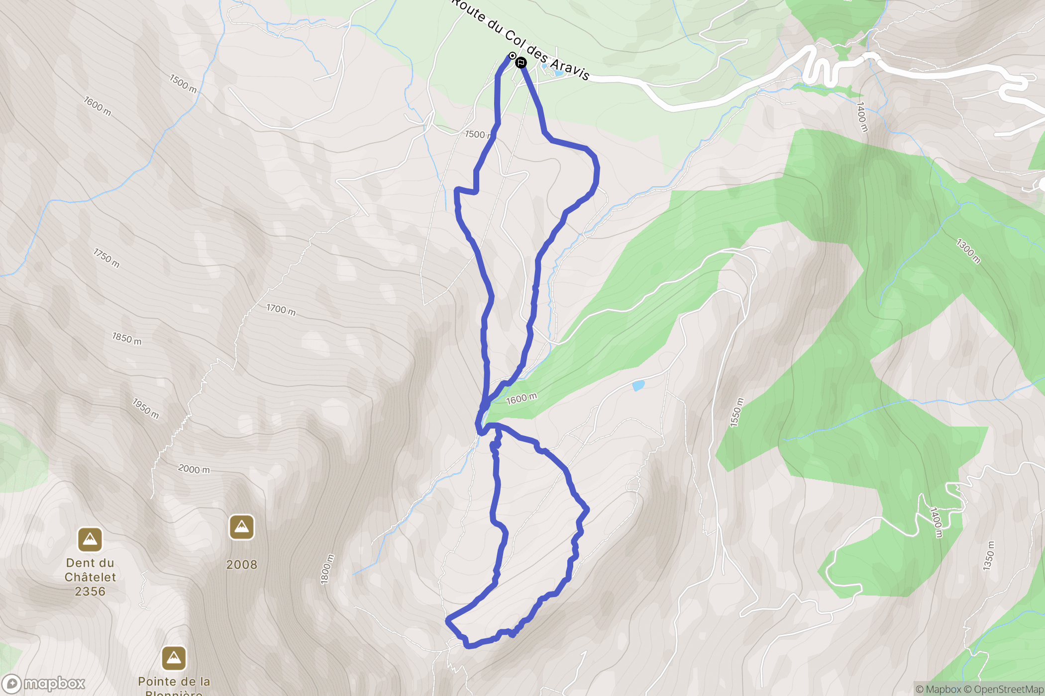 La Giettaz: routekaart voor buitenactiviteiten - France