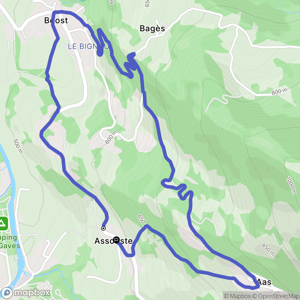 Assouste: routekaart voor buitenactiviteiten - France