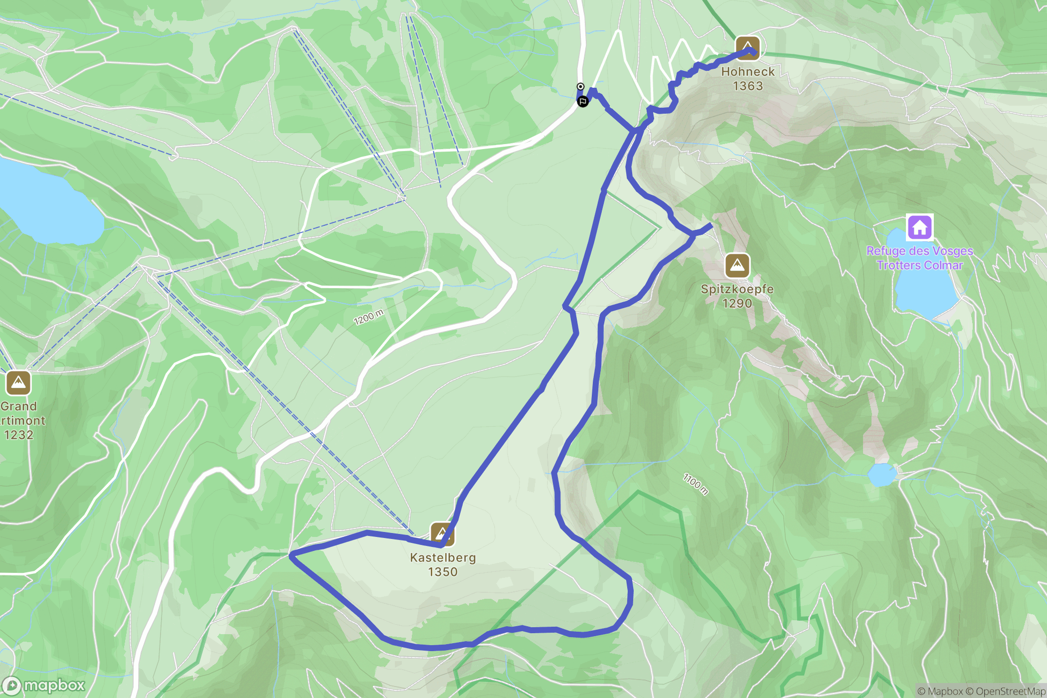 La Bresse, Saint-Dié-des-Vosges: routekaart voor buitenactiviteiten - France