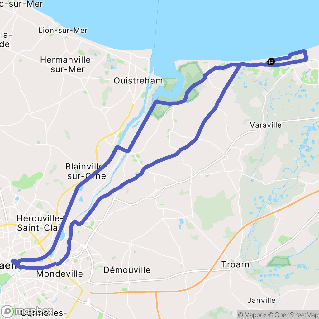 Le Hôme-Varaville : carte du parcours de randonnée - France