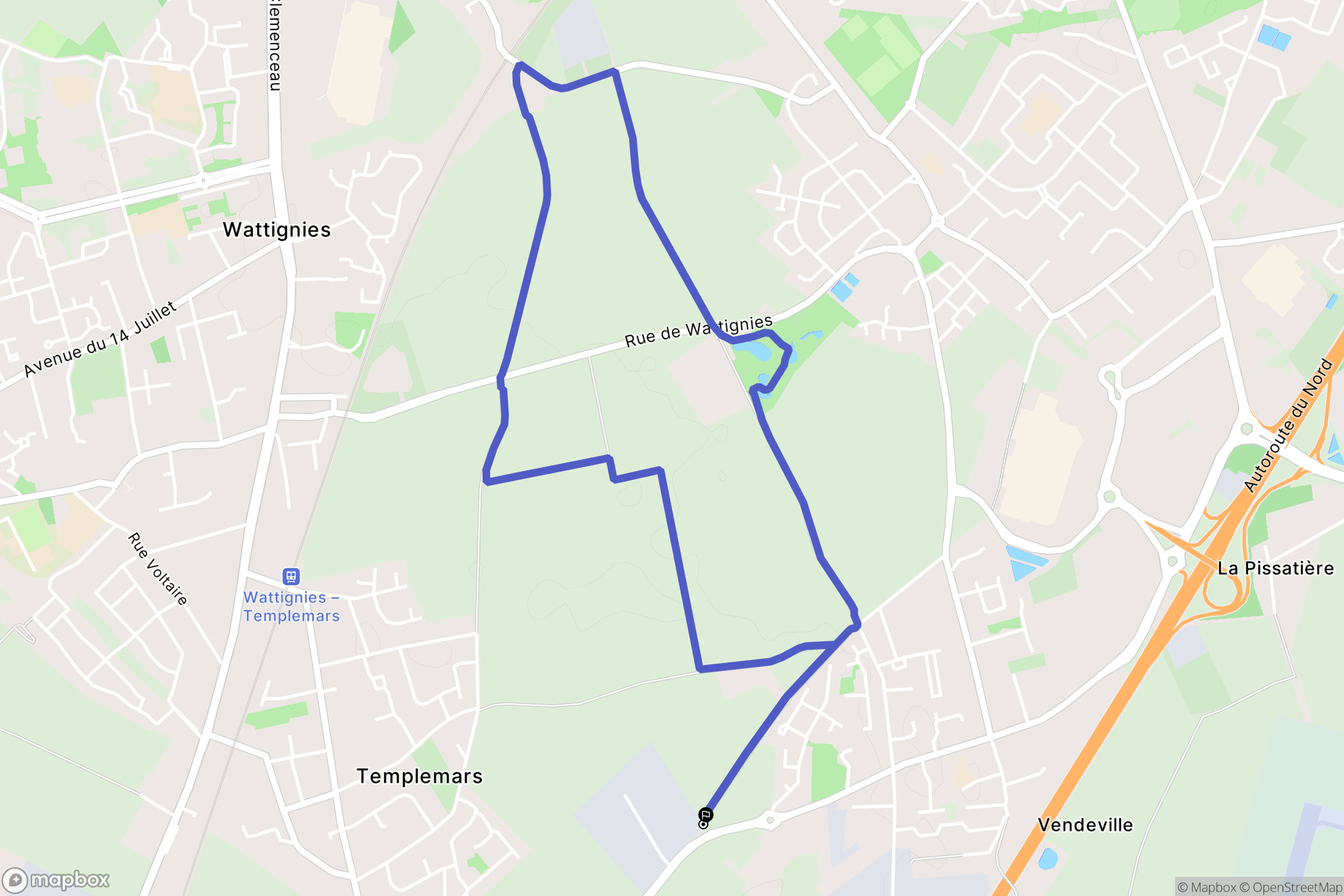 Vendeville: routekaart voor buitenactiviteiten - France