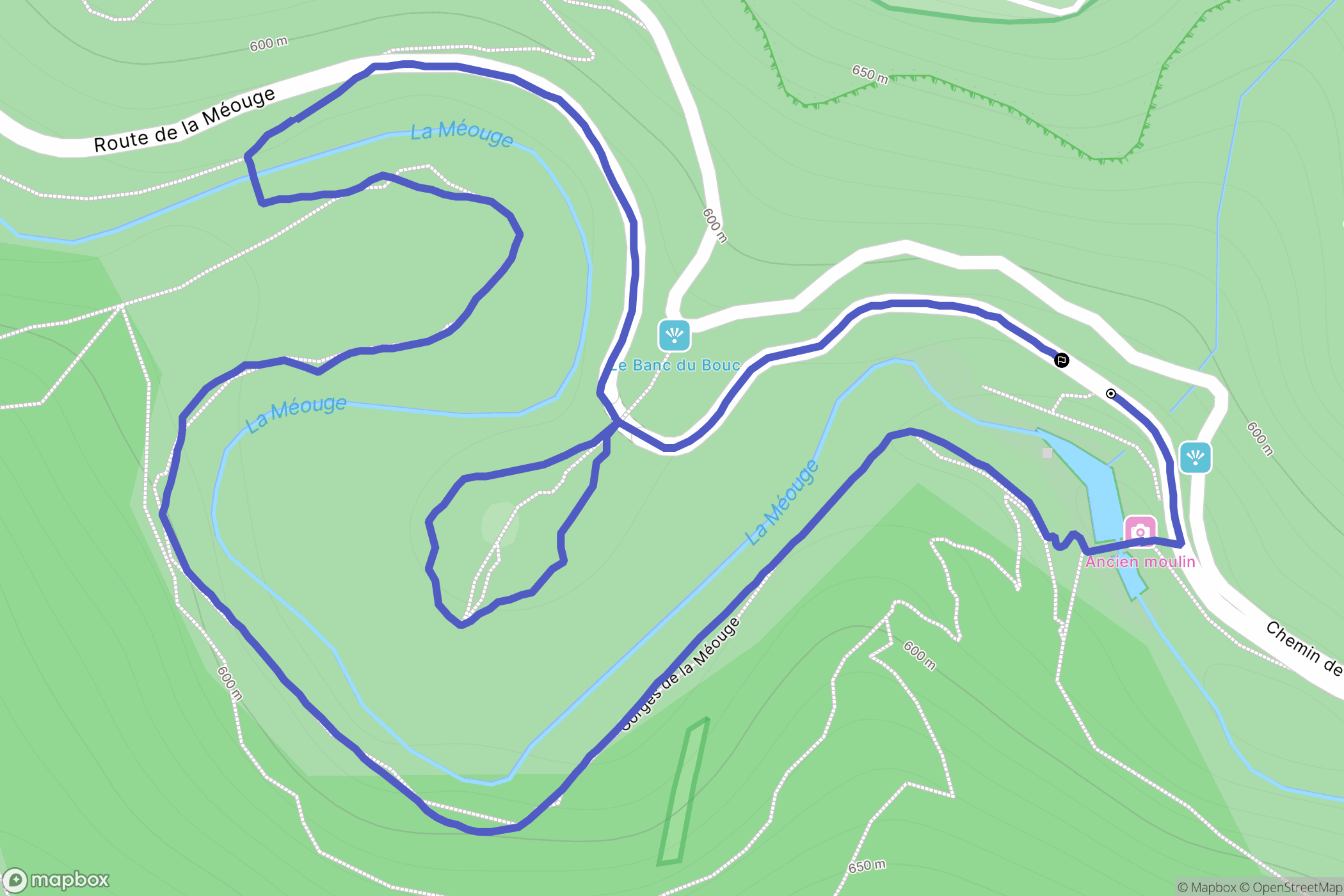 Châteauneuf de Chabre: routekaart voor buitenactiviteiten - France