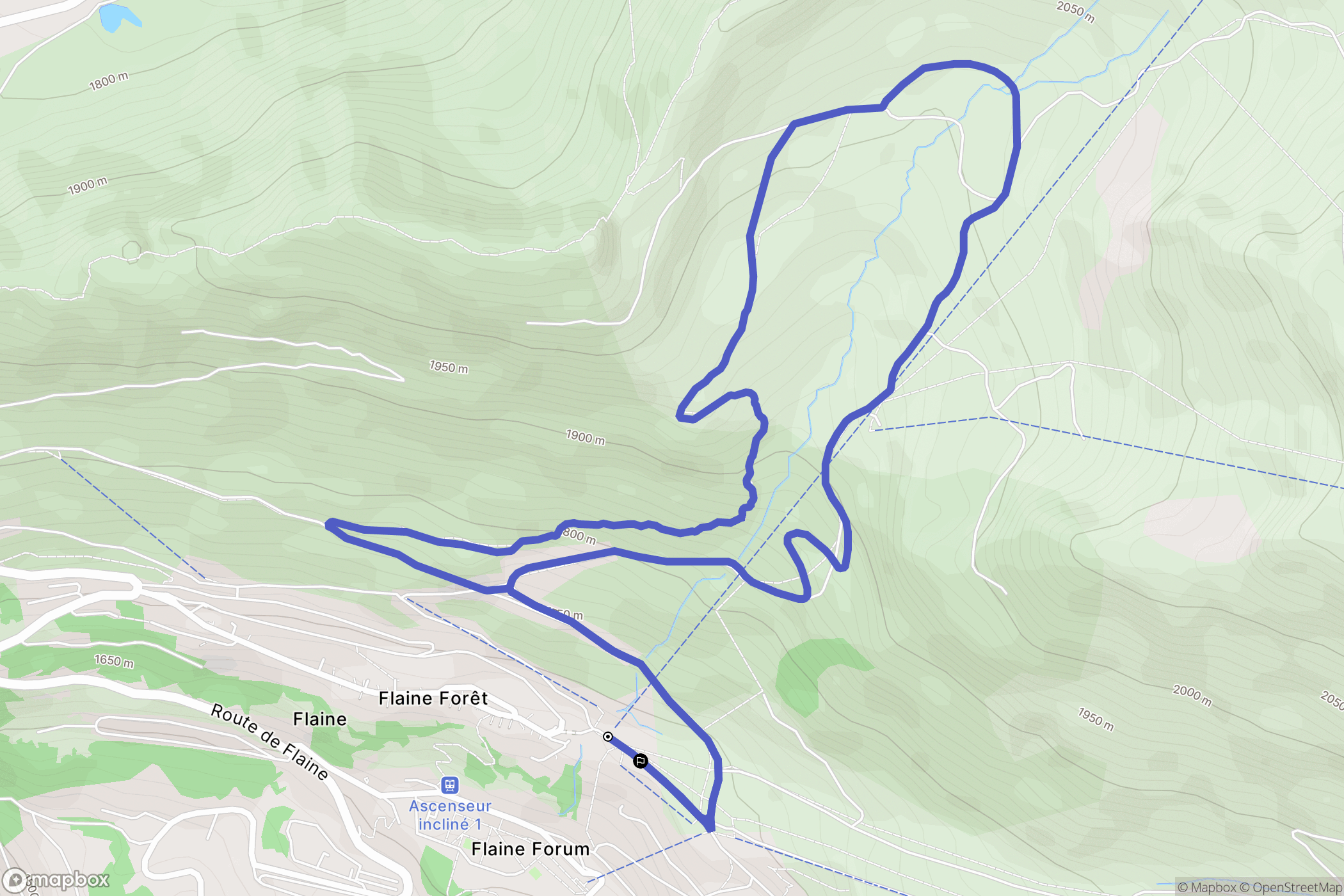 Flaine: routekaart voor buitenactiviteiten - France