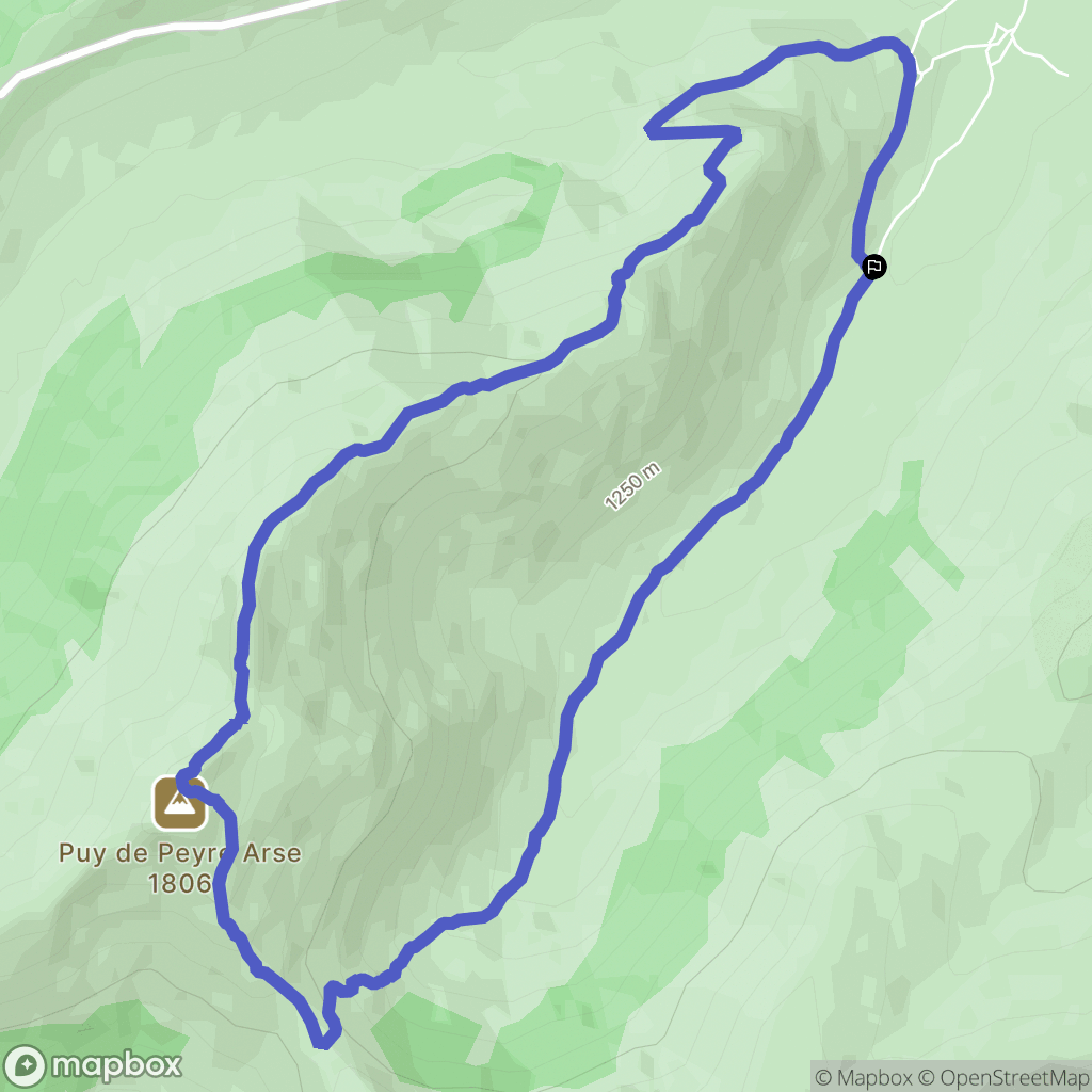 La Gravière : carte du parcours de randonnée - France