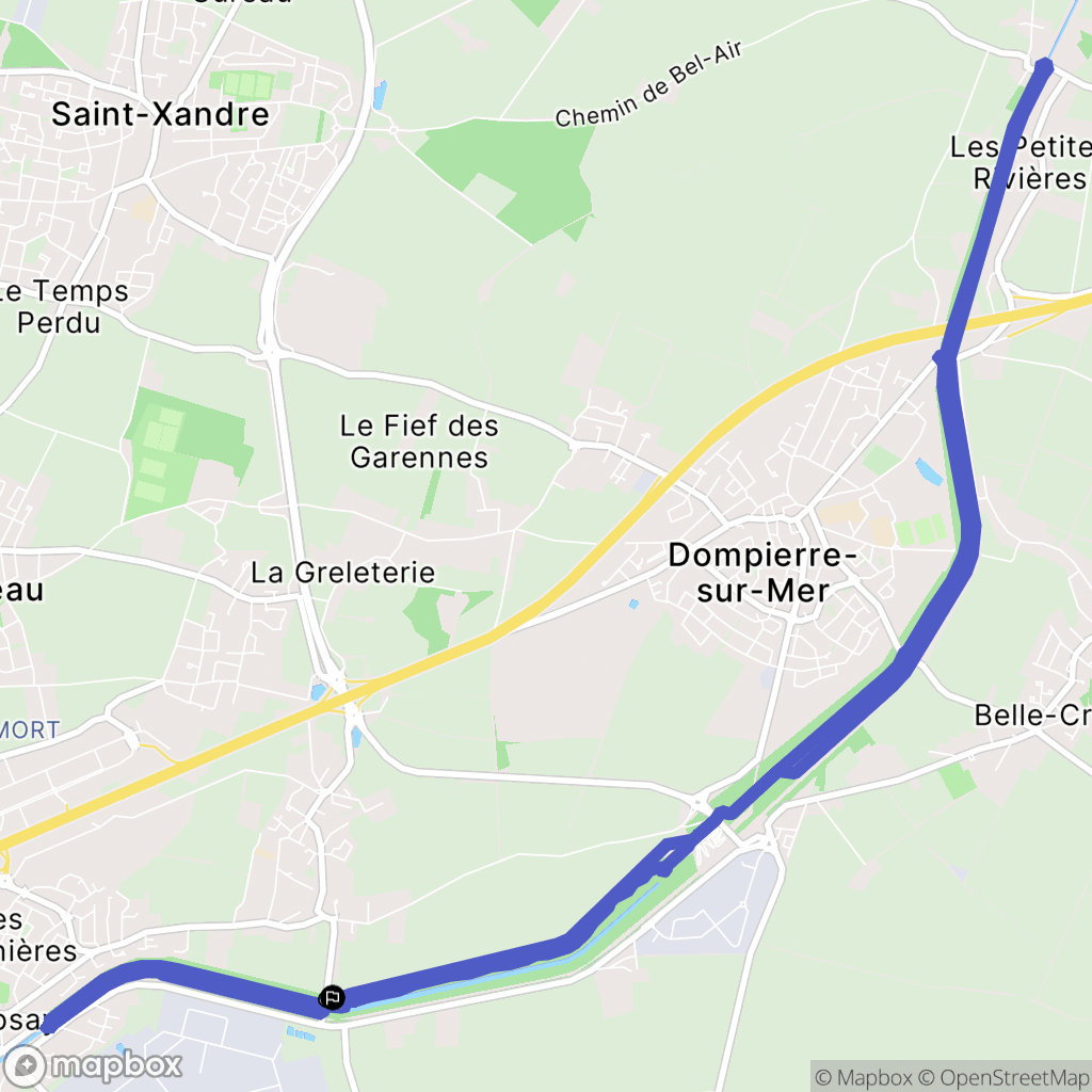 Rompsay : carte du parcours de randonnée - France