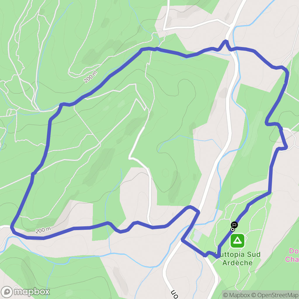 Salavas: routekaart voor buitenactiviteiten - France