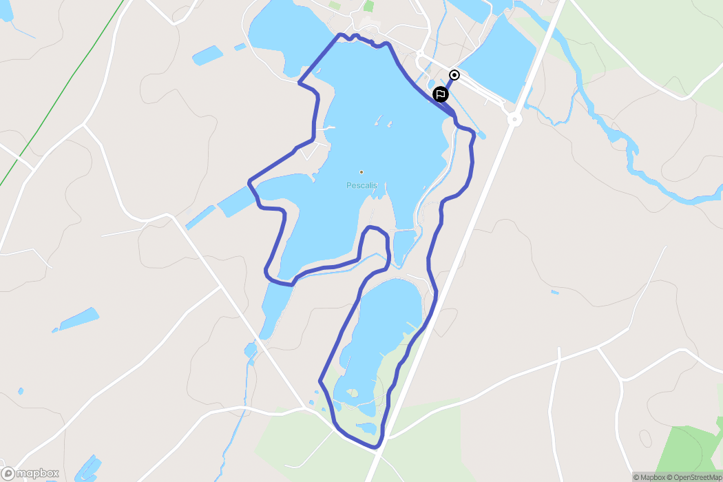 Moncoutant : carte du parcours de randonnée - France