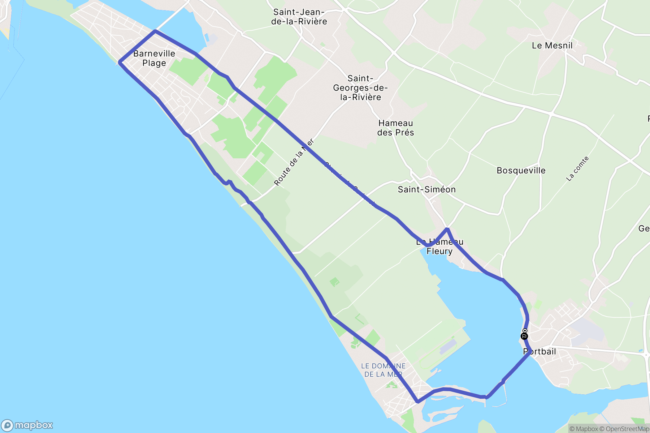 Portail : carte du parcours de randonnée - France