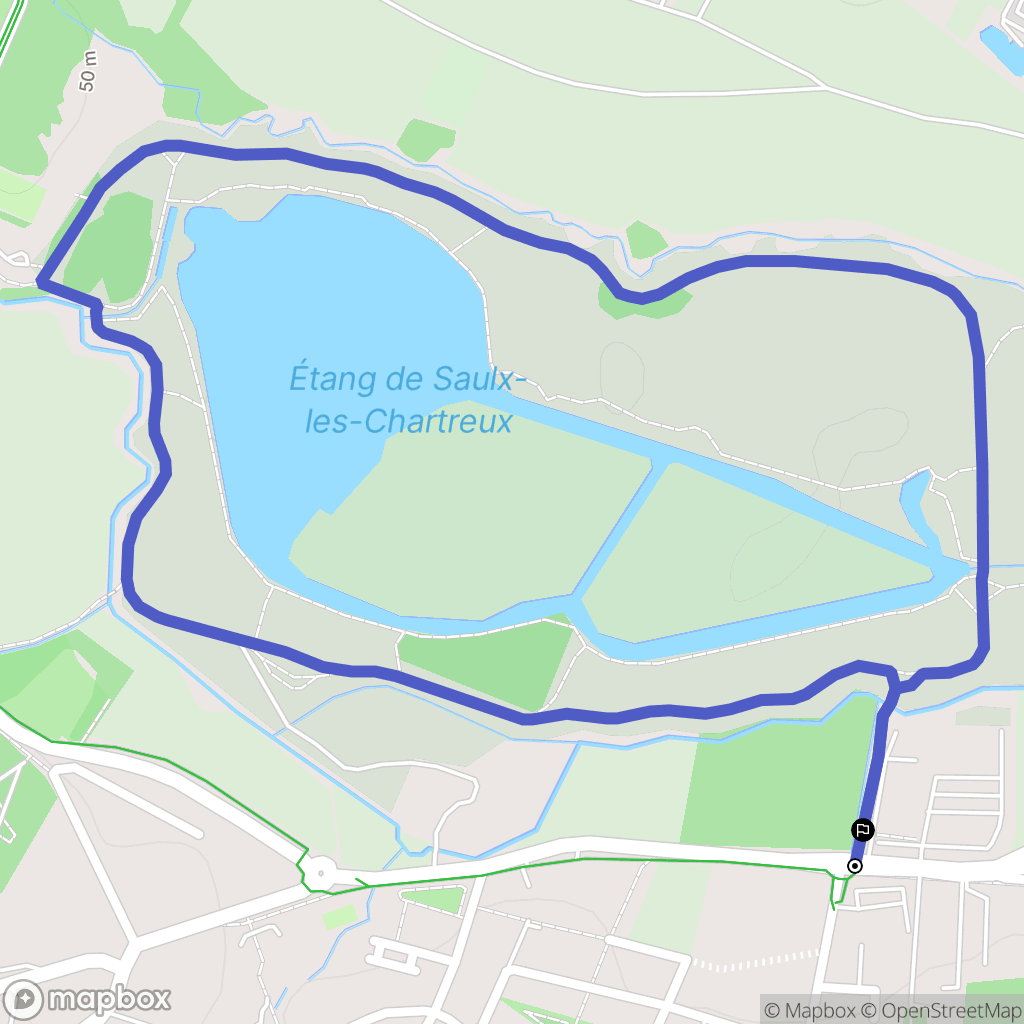 Longjumeau : carte du parcours de randonnée - France