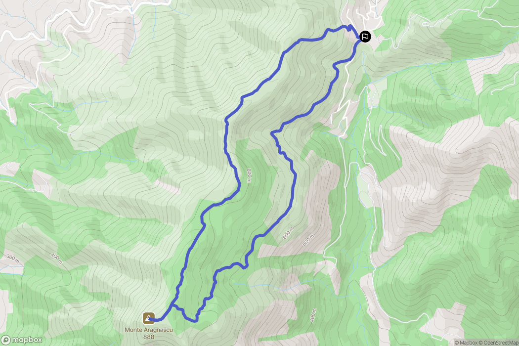 Pedi Morella : carte du parcours de randonnée - France