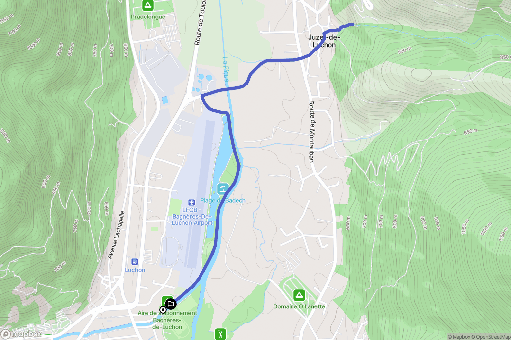 Bagnères-de-Luchon: routekaart voor buitenactiviteiten - France