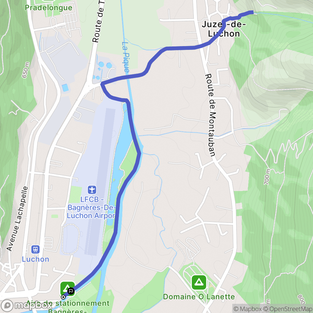 Bagnères-de-Luchon: routekaart voor buitenactiviteiten - France