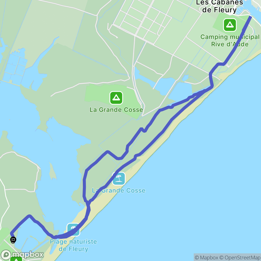 Saint Pierre la Mer: routekaart voor buitenactiviteiten - France