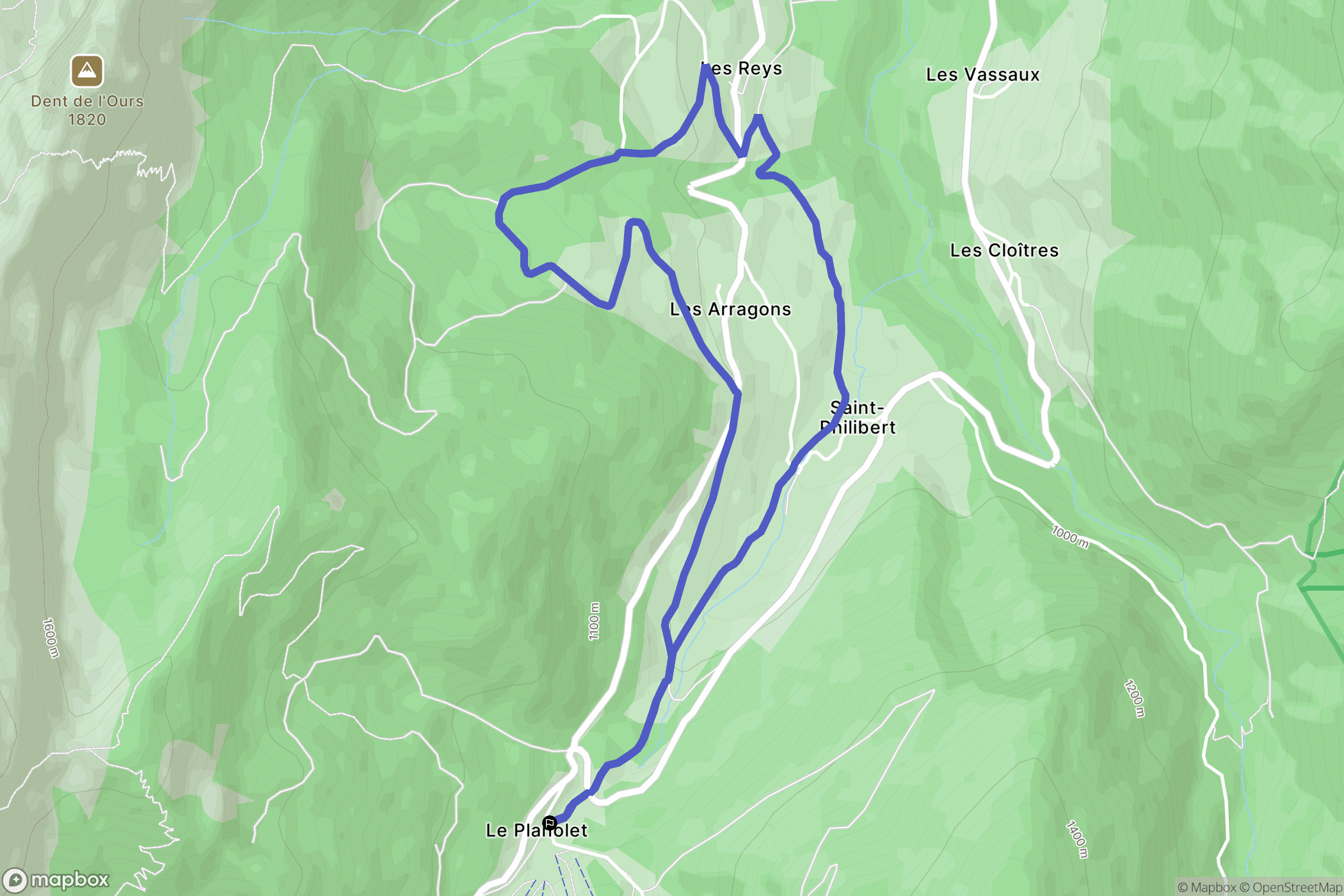 Saint-Pierre-d'Entremont: routekaart voor buitenactiviteiten - France
