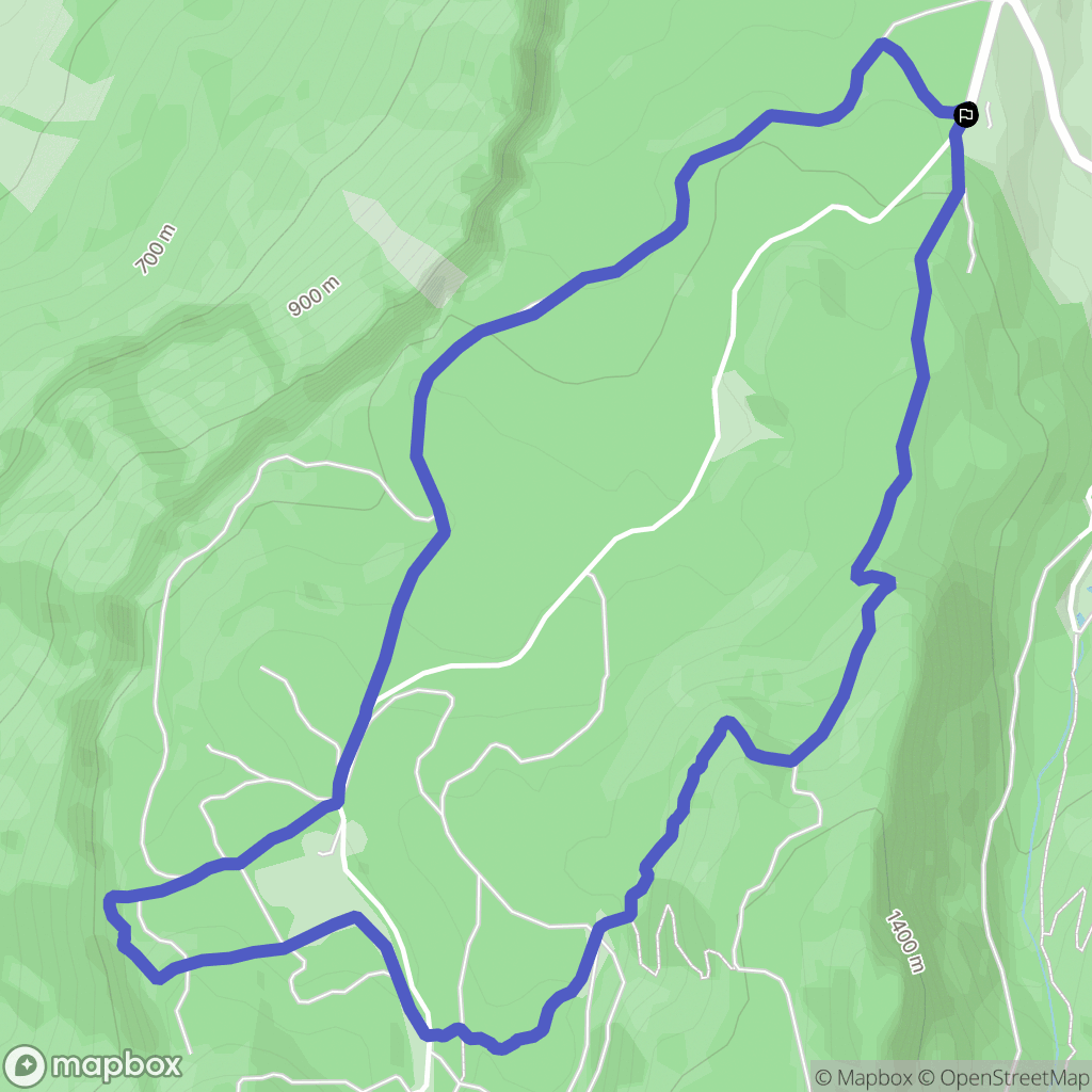 Saint-Christophe-sur-Guiers : carte du parcours de randonnée - France