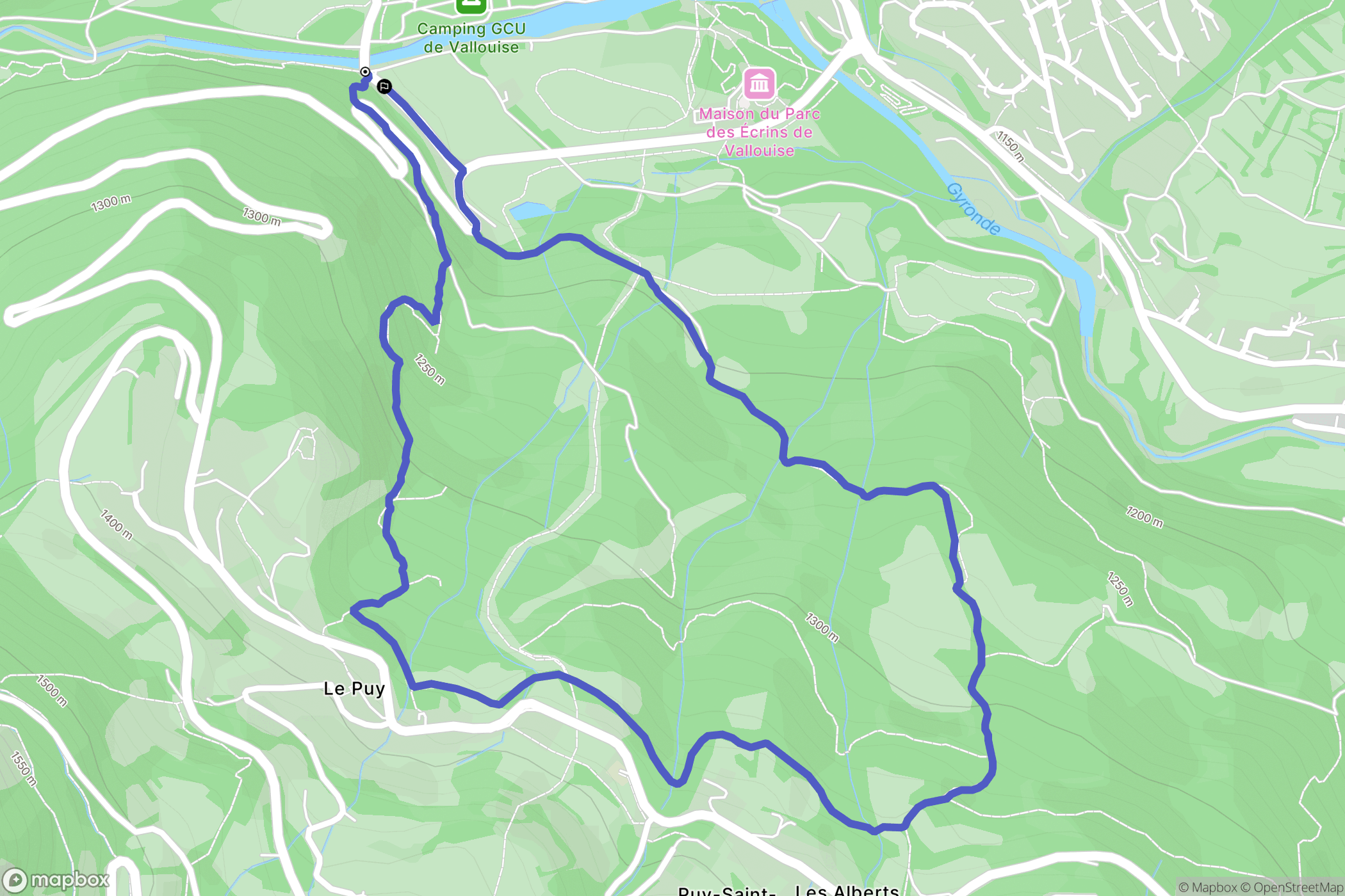 Vallouise: routekaart voor buitenactiviteiten - France