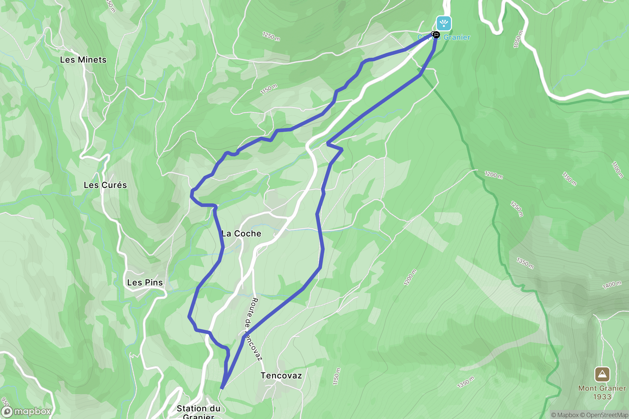 Apremont : carte du parcours de randonnée - France