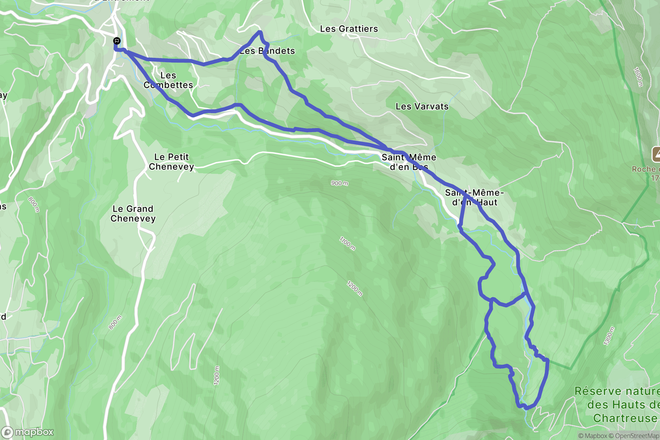 Saint-Pierre-d'Entremont: routekaart voor buitenactiviteiten - France