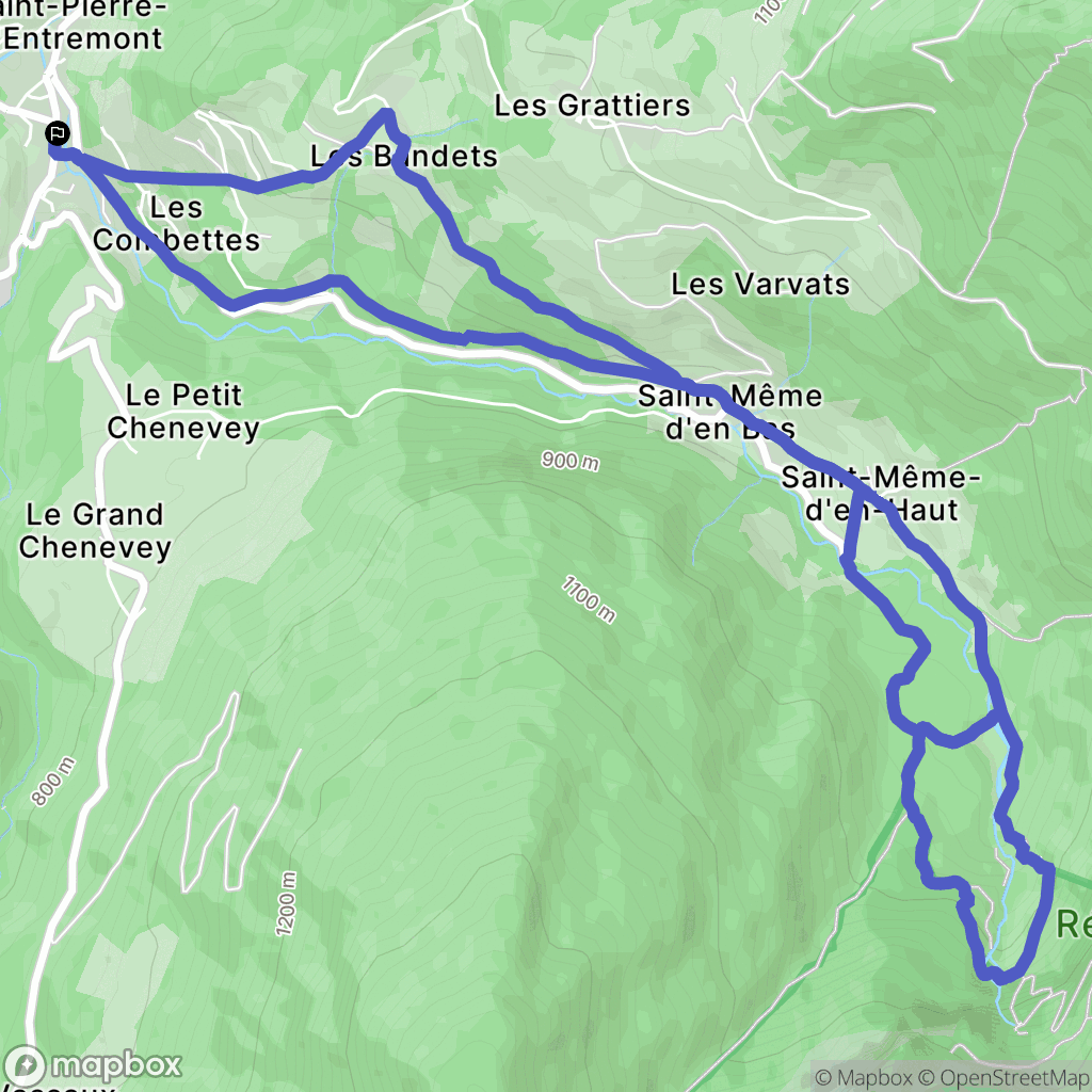 Saint-Pierre-d'Entremont: routekaart voor buitenactiviteiten - France