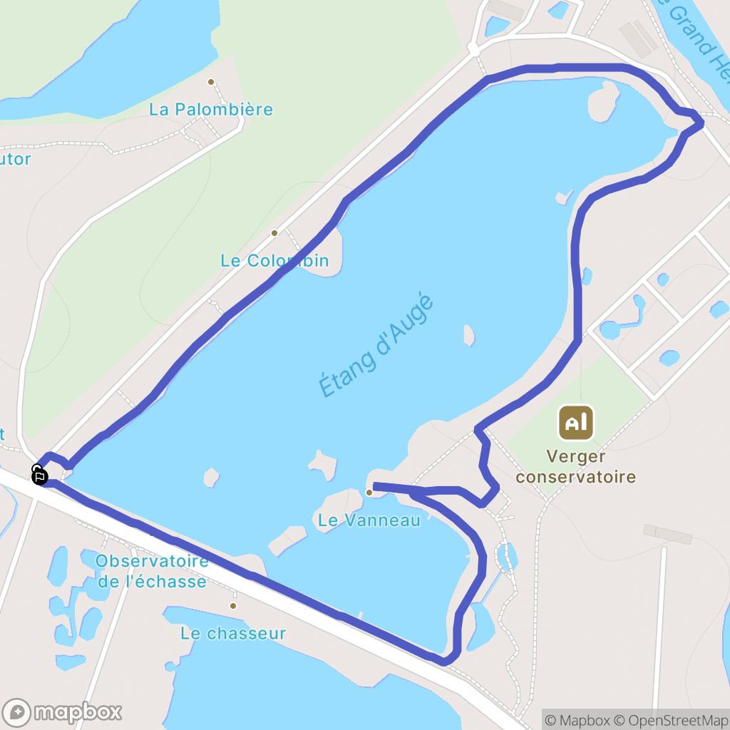 Mazères : carte du parcours de randonnée - France