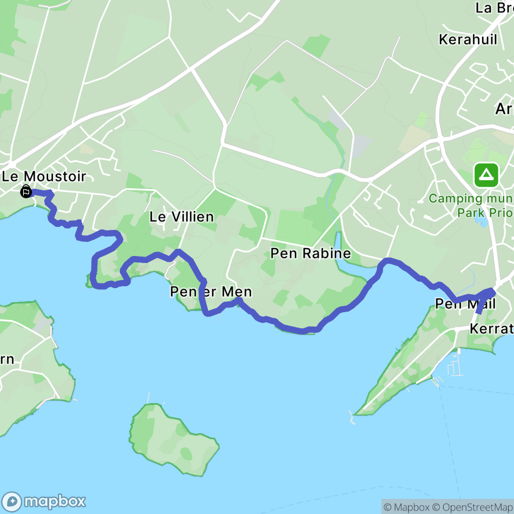 Le Moustoir, Arradon: routekaart voor buitenactiviteiten - France