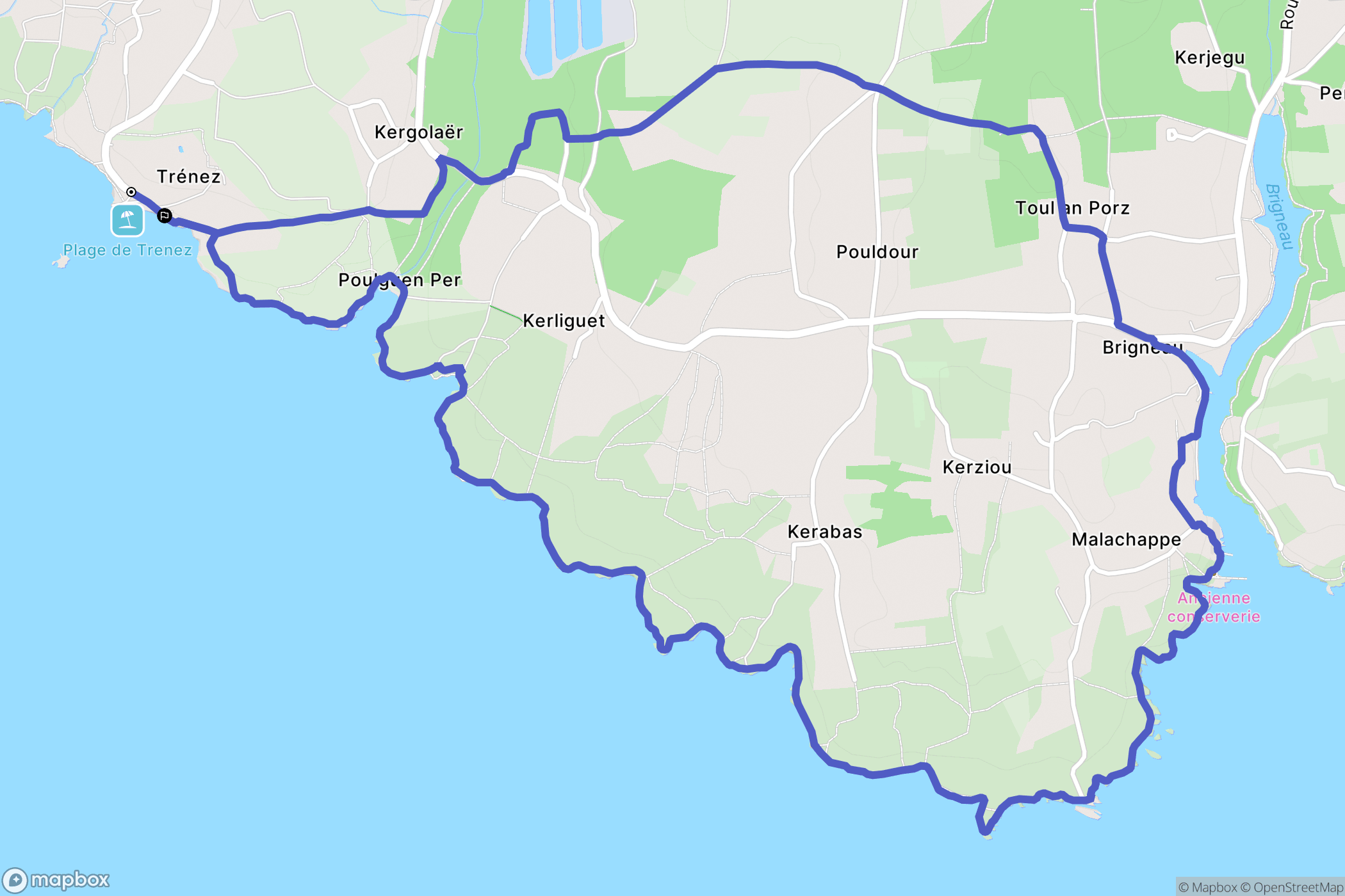 Quimper: routekaart voor buitenactiviteiten - France
