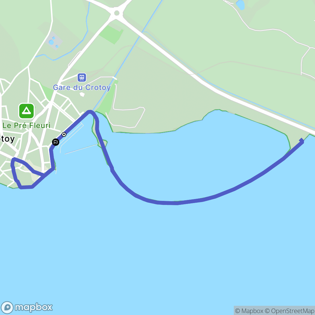 Crotoy : carte du parcours de randonnée - France