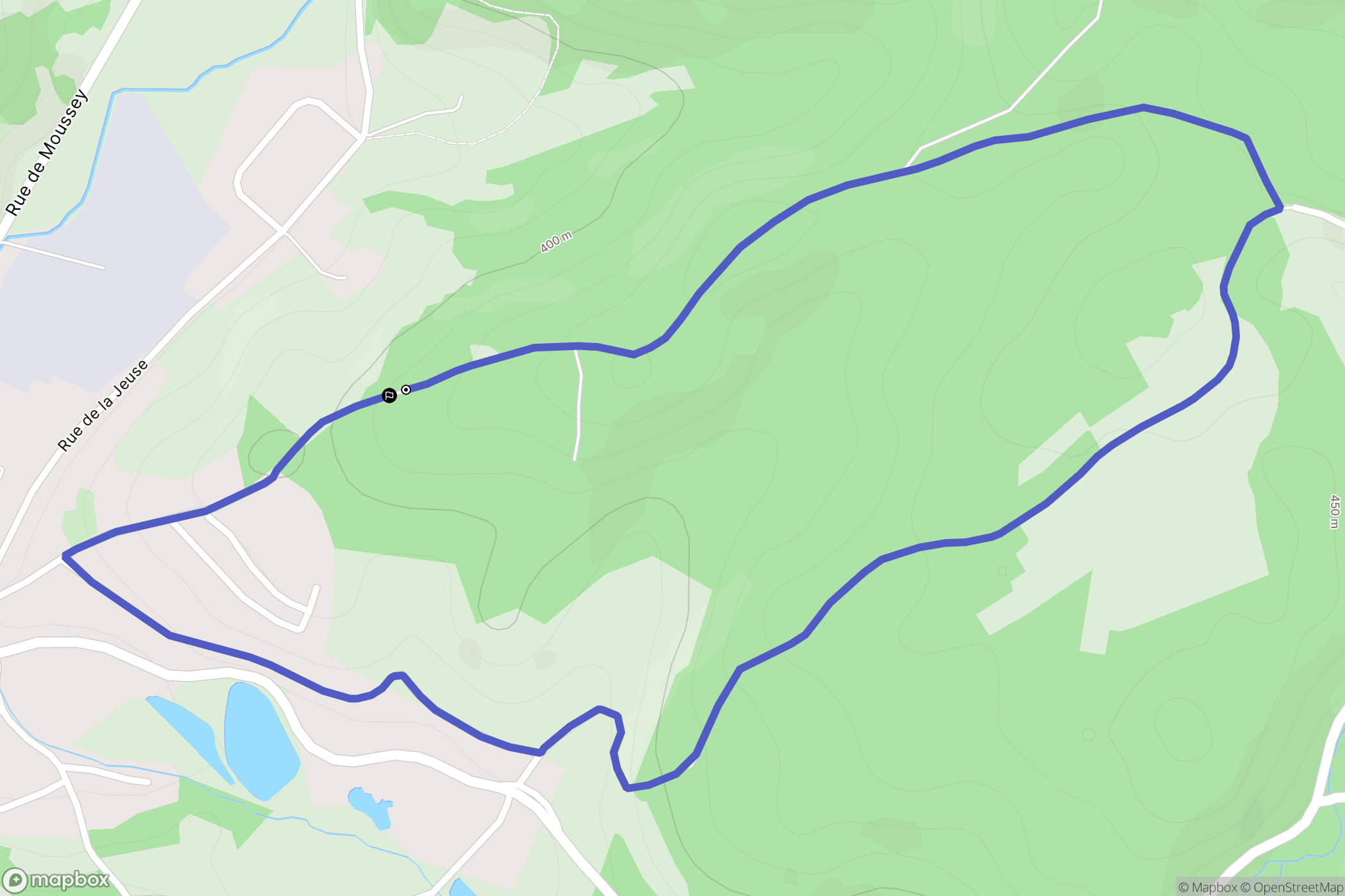 La Petite-Raon : carte du parcours de randonnée - France