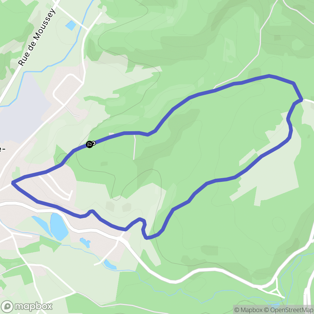La Petite-Raon : carte du parcours de randonnée - France