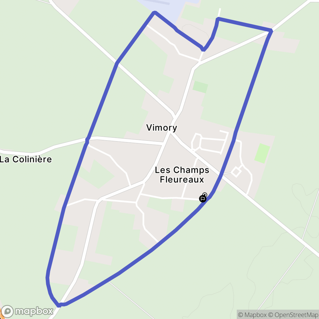 Vimory : carte du parcours de randonnée - France